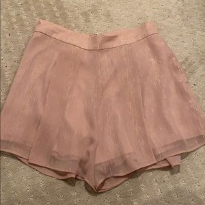 light pink skort with hints of gold